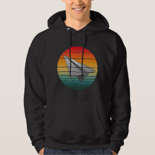 Vintage Papierflugzeug Hoodie