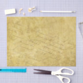 Vintage Papierhandschrift Seidenpapier (Handwerk)