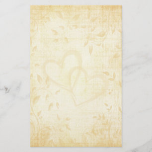 Vintage Papierhochzeit Briefpapier