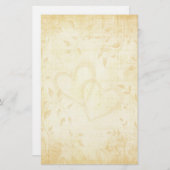 Vintage Papierhochzeit Briefpapier (Vorne/Hinten)