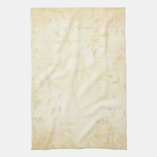 Vintage Papierhochzeit Geschirrtuch (Vertikal)
