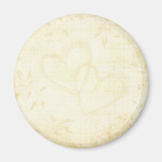 Vintage Papierhochzeit Magnet (Vorne)