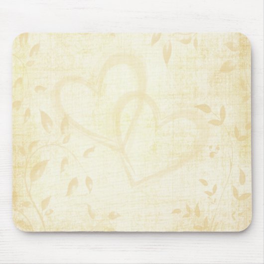 Vintage Papierhochzeit Mousepad (Vorne)