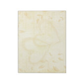 Vintage Papierhochzeit Notizblock (Rotiert)