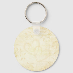 Vintage Papierhochzeit Schlüsselanhänger