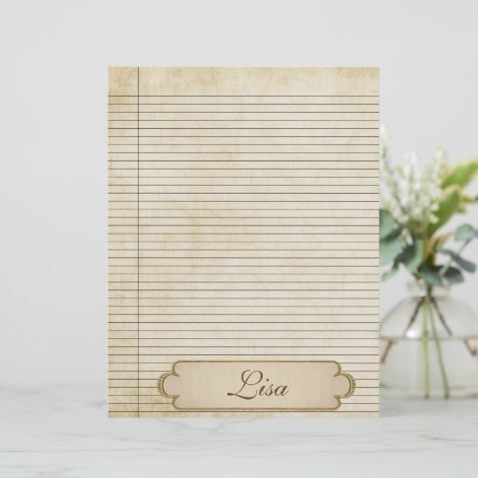 Vintage Papierlinien 2 (Stehend Vorderseite)