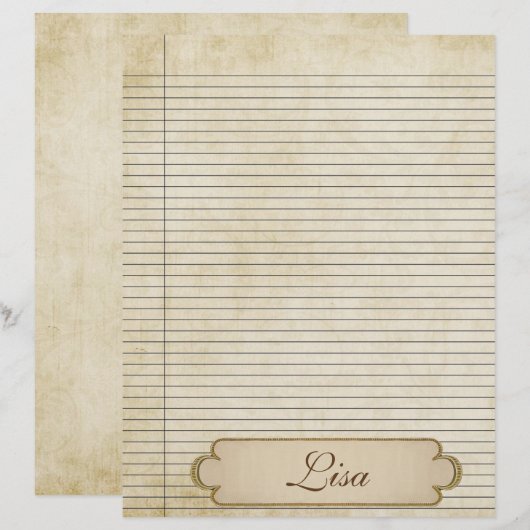 Vintage Papierlinien 2 (Vorne/Hinten)