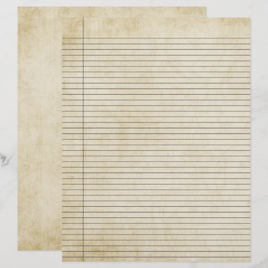 Vintage Papierlinien 3 (Vorne/Hinten)