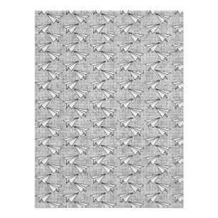 Vintage Papiermuster für Flugzeug. Poster