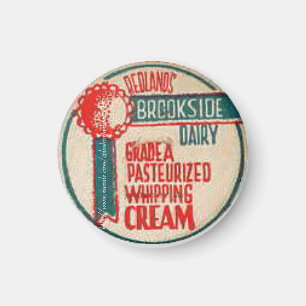 "Vintage Papiermütze - Rotland Brookside Dairy" Magnet