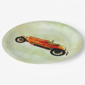 Vintage Papierplatte Pappteller (Schrägansicht)