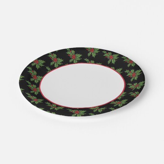 Vintage Papierplatte Pappteller (Schrägansicht)