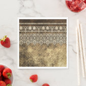 Vintage Papierplatte Serviette (Beispiel)