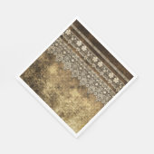 Vintage Papierplatte Serviette (Ecke)