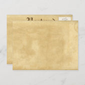 Vintage Papierpostkarte Postkarte (Vorne/Hinten)