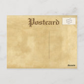 Vintage Papierpostkarte Postkarte (Rückseite)