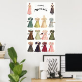 Vintage Papierpuppen, 2 von 2 Poster (Heimbüro)
