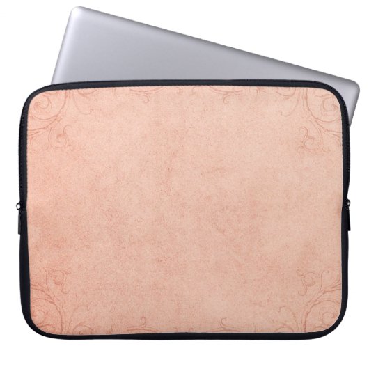 Vintage Papierrahmenverzierung Laptopschutzhülle (Vorderseite)