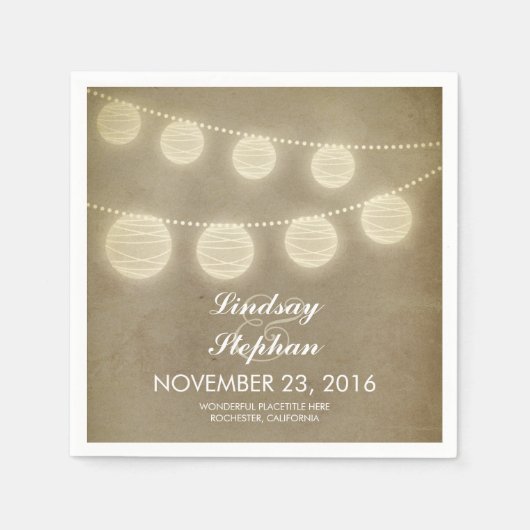 Vintage Papierserien Serviette (Vorderseite)