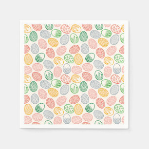 Vintage Papierserviette des Osterei-Muster-