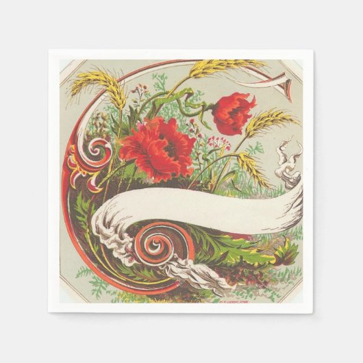 Vintage Papierservietten (Vorderseite)