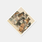 Vintage Papierservietten (Ecke)