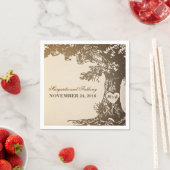 Vintage Papierservietten aus Eiche (Beispiel)