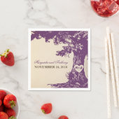 Vintage Papierservietten aus Pflaume (Beispiel)