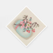Vintage Papierservietten für Viktorianische Ostere (Ecke)