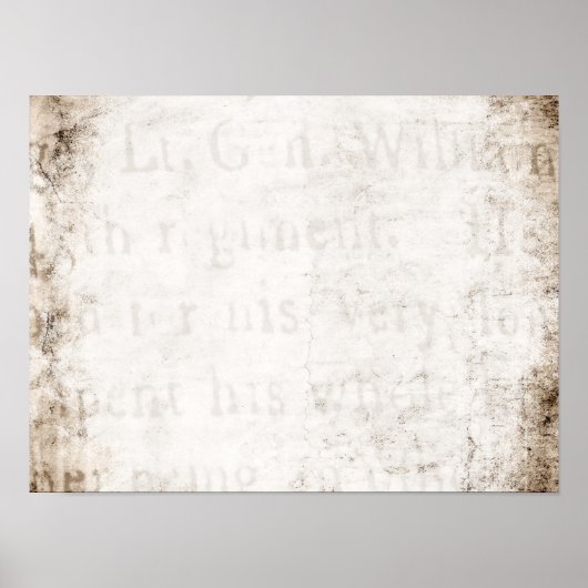 Vintage Papiertafel aus dem 17. Jahrhundert mit br Poster (Vorne)