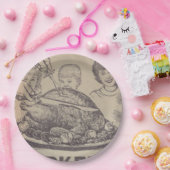 Vintage Papiertafel Pappteller (Party)
