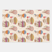 Vintage Papiertücher Geschenkpapier Set (Vorderseite 2)