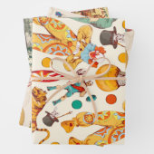 Vintage Papiertücher Geschenkpapier Set (Beispiel)