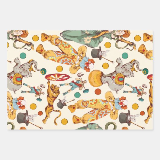 Vintage Papiertücher Geschenkpapier Set (Vorderseite)