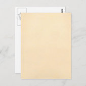 Vintage Papiervorlage 1817 aus Pergament Postkarte (Vorne/Hinten)