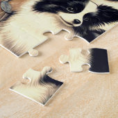 Vintage Papillon Dog Illustration Puzzle (Seite)