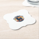 Vintage-Papillon-Hunde-Vater Retro-Sonnenuntergang Untersetzer (angewinkelt)