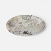 Vintage Pappteller (Schrägansicht)