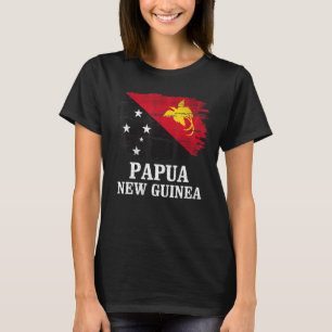 Vintage Papua-Neuguinea-Flagge T-Shirt