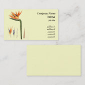 Vintage paradiesische Blume Visitenkarte (Vorne/Hinten)