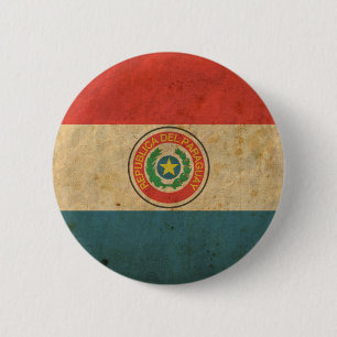 Vintage Paraguay-Flagge Button