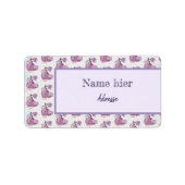 Vintage Parfüm Adressaufkleber (Vorne)