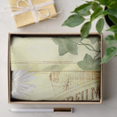 Vintage Parfüms und Blumenbienendekoupage Gewebe P Seidenpapier (Geschenk)