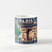 Vintage-Paris-Arc-de-Triomphe-Reiseposter Kaffeetasse (Mittel)