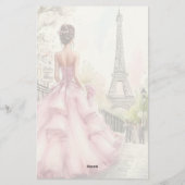 Vintage Paris  Briefpapier (Rückseite)