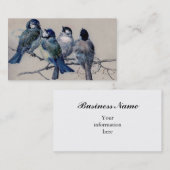 Vintage Paris-Drossel-Geschäfts-Karte Visitenkarte (Vorne/Hinten)