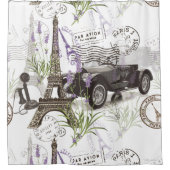 Vintage Paris Duschvorhang (Vorderseite)