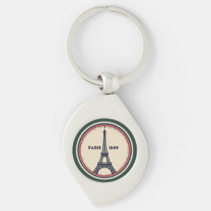 Vintage-Paris-Eiffelturm-1889-Metall-Schlüsselanhä Schlüsselanhänger