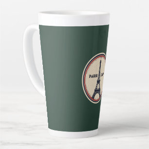 Vintage-Paris-Eiffelturm-1889-Reise-Latte-Mug Milchtasse