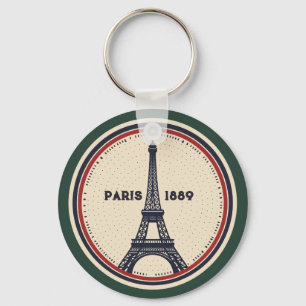 Vintage-Paris-Eiffelturm-1889-Schlüsselanhänger Schlüsselanhänger